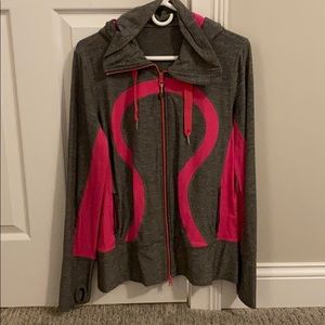 Size 12 Lululemon full zip sweatshirt with hoodie